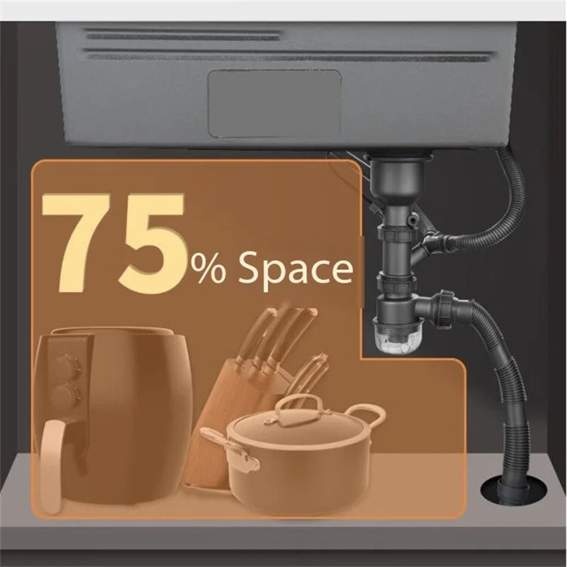 Newest 5MM thickness Home European Standard Built-In Black Nano Undermount Stainless Steel kitchen sink