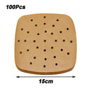 100Pcs Air Fryer Paper Disposable Steamer Bakeware Papers Oven Non-Stick Steaming Mat Oil-absorbing Paper for Fryer Accessories