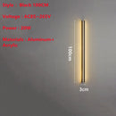 Line Extremely Long LED Wall Lamp 110V 220V 60~240CM Minimalist Sconce For Indoor TV Background Aisle Living Room Villa Lighting