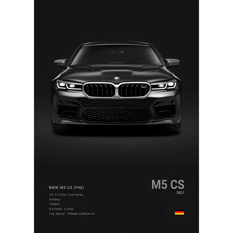 Luxury Black Classic latest sports car F80 M3 M4 M5 Z8 G80 B-BMW Cool Poster Home living room Wall Art Garage Room Decor