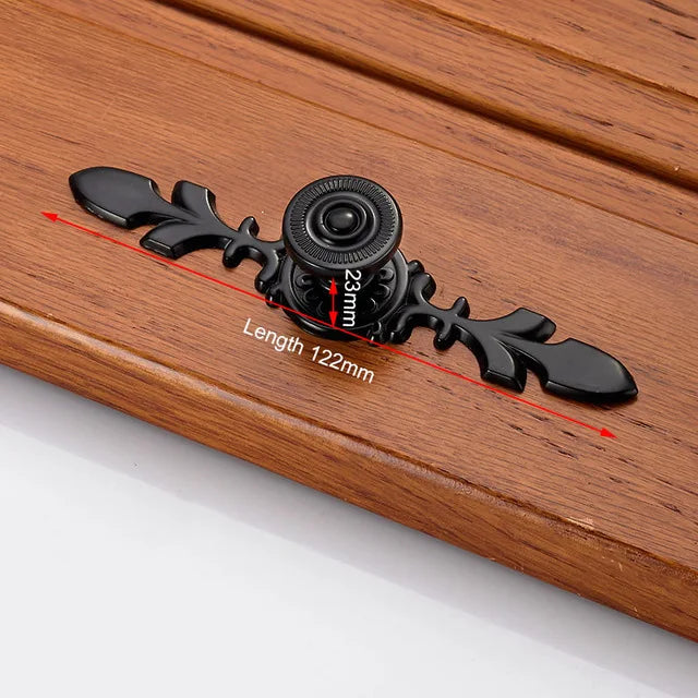 Aluminum Alloy Black Cabinet Handles American Style Solid Kitchen Cupboard Pulls Drawer Knobs Furniture Handle Hardware
