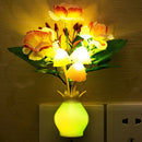 LED Mushroom Lamp LED Night Lamp Novel 7-color Night Lamp 220VUS Plug Sensing Dream High Grade Pomegranate Vase Flowers