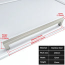 Square Furniture Hardware Black Cabinet Handle Stainless Steel Kitchen Door Knobs Cupboard Wardrobe Drawer Pulls