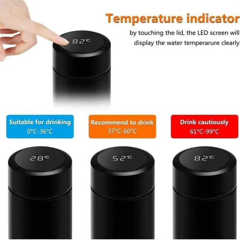 Xiaomi Intelligent Temperature Display Thermal Mug 316 Stainless Steel Thermos Bottle Long-lasting Heat Offices Travels Gifts