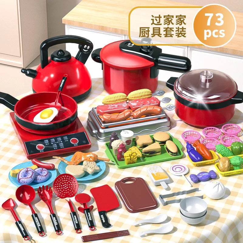 Toy Real Cooking Toy Mini Rice Cooker Pretend Play Toy Kitchen Kids Toys Simulation Cooking Toys Dollhouse Accessories