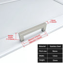 Square Furniture Hardware Black Cabinet Handle Stainless Steel Kitchen Door Knobs Cupboard Wardrobe Drawer Pulls