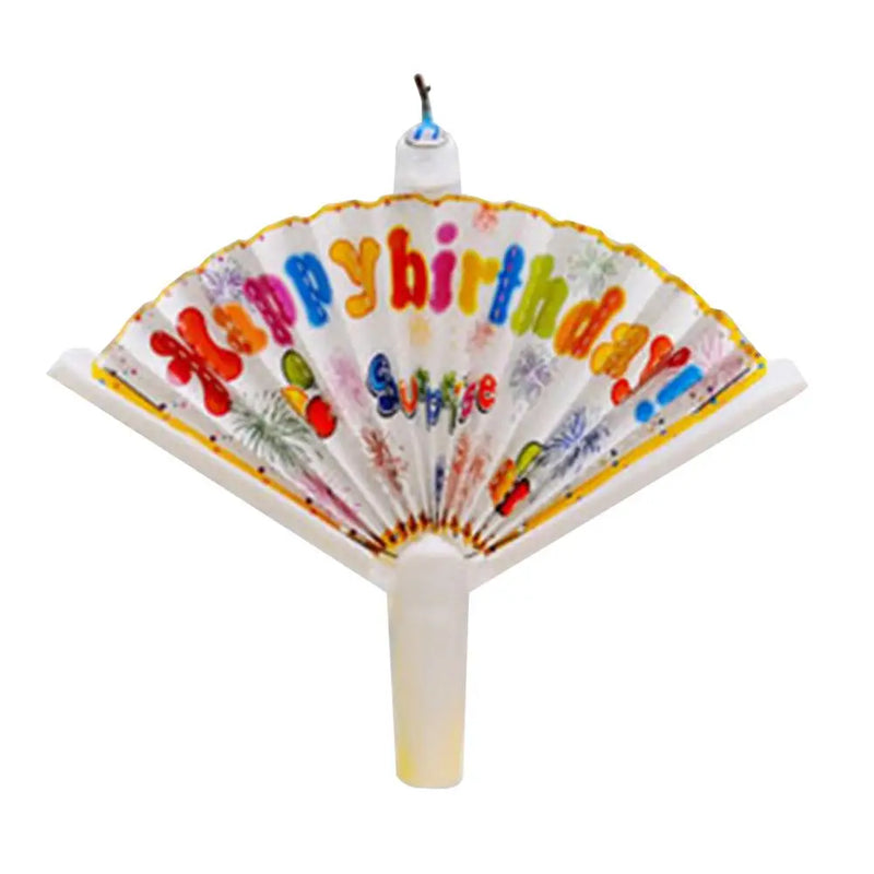Birthday Cake Candle Creative Fan Candle Happy Birthday Surprise Candles Funny Wishing Candle Birthday Cake Candle Decor