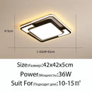 Modern LED Ceiling Lamp for Living Room Lustre Dining Bedroom Study Ceiling Light Nordic Square Ceiling Chandelier Light Fixture