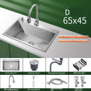 Stainless Steel Chinese Kitchen Sinks for Kitchen Sink Thickened Brushed Process Simple and Creative Kitchen Sink for Restaurant