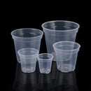 Home Garden Round Planter Pot Orchid Nursery Container Planter Container Transparent Orchid Container Round Starting Pot