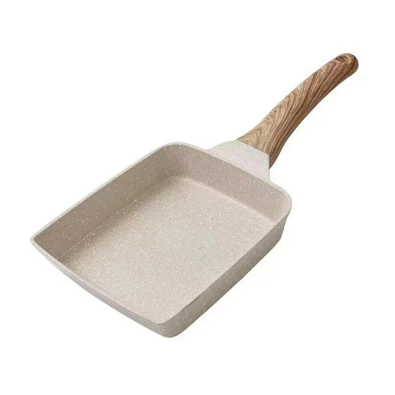 Non-stick Pan Natural Maifan Stone Gas Stove Omelette Yuzi Burn Fry Egg Pan Square Maifan Stone Pot