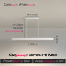 Designer dining room chandelier simple modern Nordic dining table bar table lamp minimalist led long office chandelier