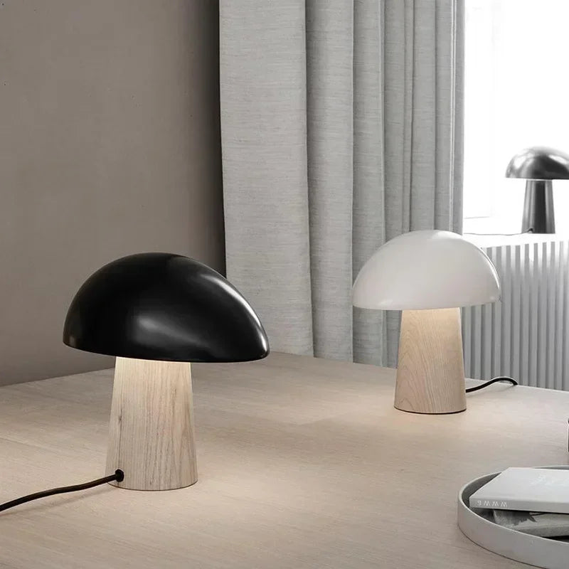 Minimalist Mushroom Table Lamps Bedroom Bedside Lamps Kid's Room Night Light Study Room Hotel Desk Light Living Room LED Light