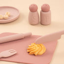 Food Grade Silicone Kitchen Toys Set for Kids Kitchen Accessories Pretend Play Cooking Toy BPA Free Children Educational Toys