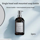 Hotel Wall Mounted Soap Dispenser Set Refillable No Punching Hand Sanitizer Shampoo Conditioner Bottle Holder for Shower Wall