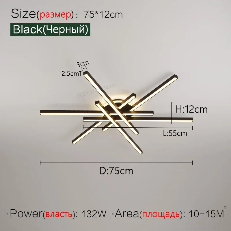 2024 new ceiling lamp Nordic modern LED lamp living room dining room bedroom lights ceiling chandelier