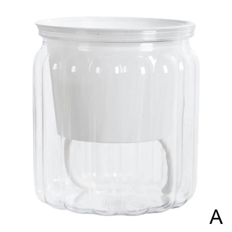 NEW High-end Hydroponic Plants Pot Self Watering Flowerpot Indoor Mini Succulent Planter Tabletop Vase Self-watering Plastic Pot