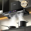 Top Suction Range Hood: Household. Kitchen. Large Suction. T-Type. Automatic Cleaning. European Style.