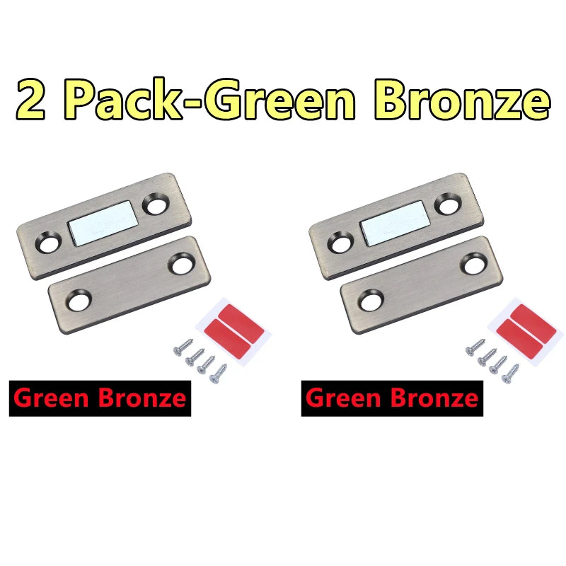 4/2/1Pack Ultra Thin Cabinet Magnetic Catch Adhesive Drawer Magnet Catch Kitchen Closet Door Closing Magnetic Door Catch Closer