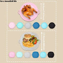 1PC Reusable Silicone Air Fryer Basket Oven Mold Baking Tray Pizza Fried Chicken Basket Round Square Pan Liner Accessories