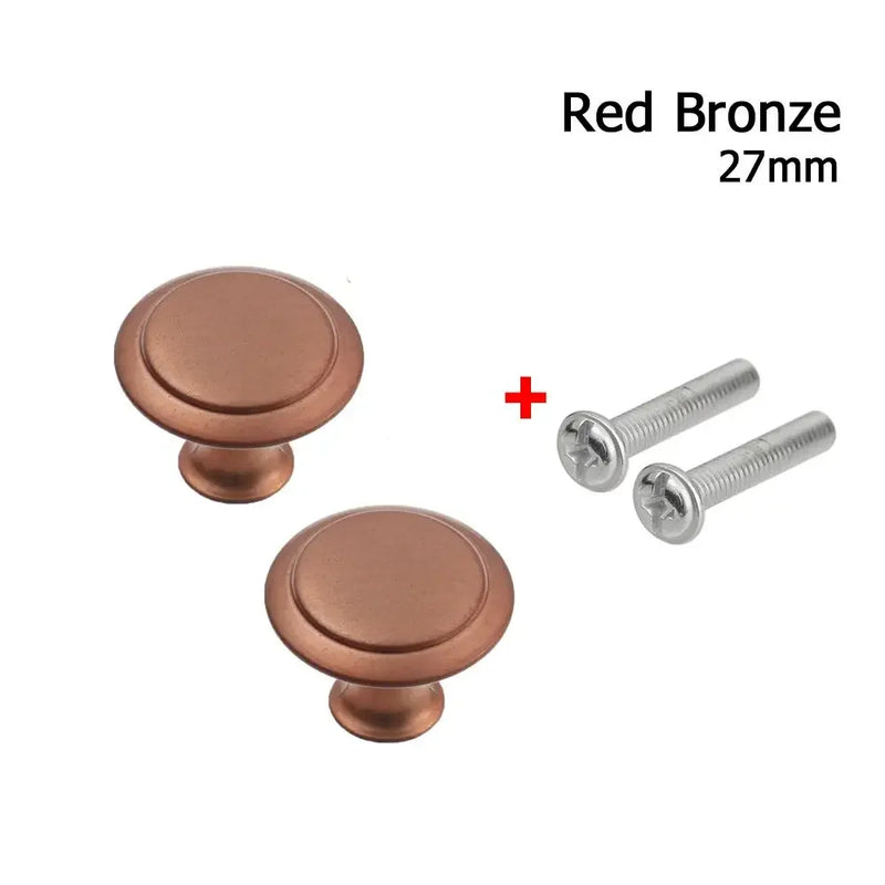 2pcs/lot Kitchen Cupboard Round Shape Furniture Fitting Cabinet Cabinet Pulls Wardrobe Pulls Drawer Knob Door Handle