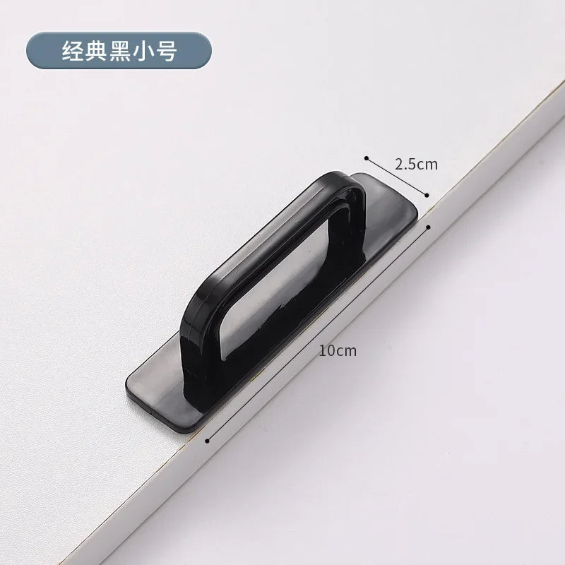 Stick on Handle Perforation-free Wardrobe Door Drawer Glass Sliding Door Kitchen Cabinet Door Window Auxiliary Handle Minimal