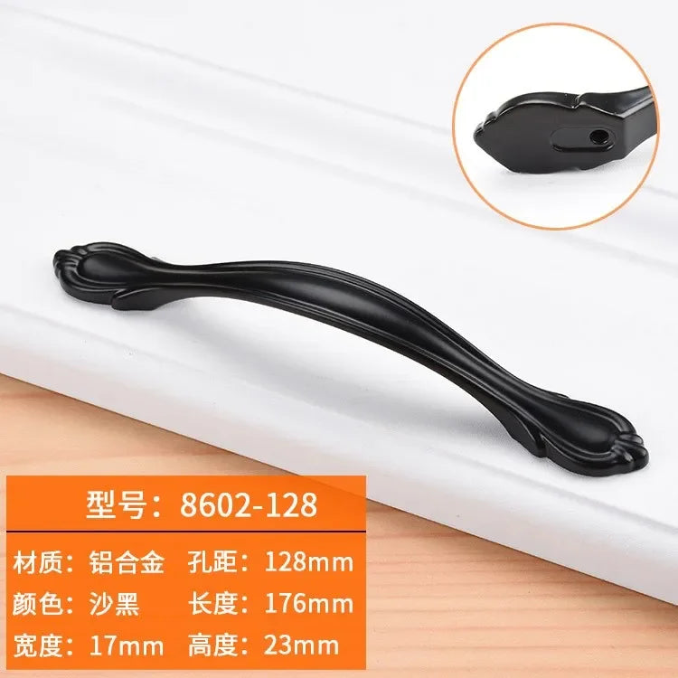 Black Handles Furniture Cabinet Knobs Muebles Handle Kitchen Handles Drawer Knobs Cabinet Pulls Cupboard Handles Knobs