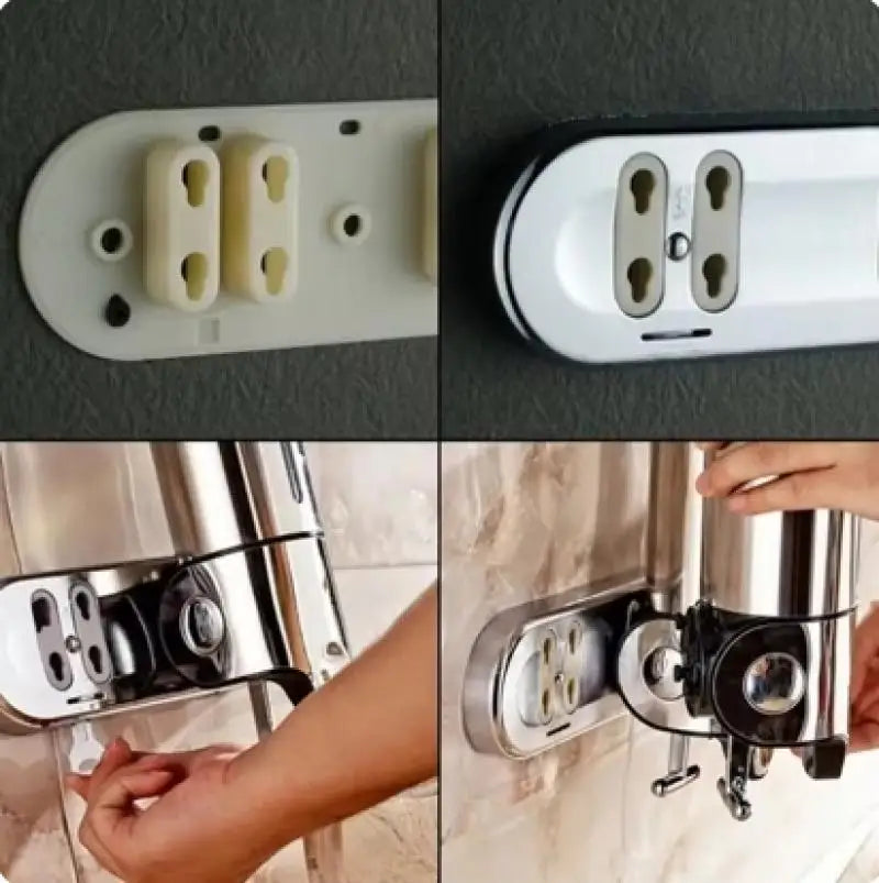 Bathroom Liquid Soap Dispenser Single/double/triple Wall Mount Soap Shampoo Gel Shower Liquid Container for Bathroom Accessories