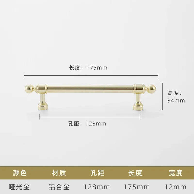 Cabinet Hardware Modern Minimalism Aluminum Alloy Kitchen Cabinet Handles for Bathroom Drawer Pulls Drawer Handles Door Knob
