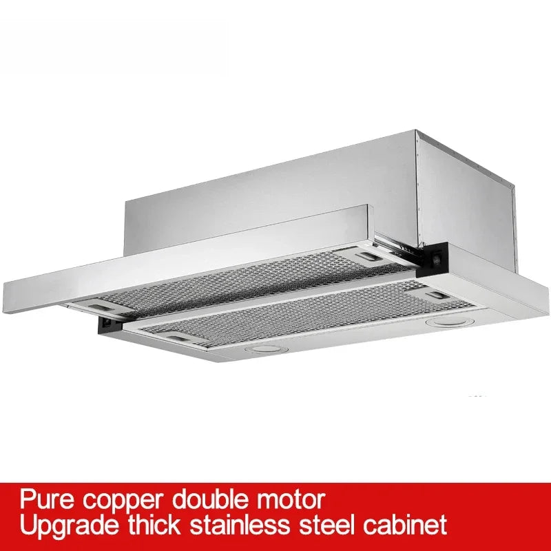 600mm Mini Range Hood Household Kitchen Exhaust Hood Range Hood Pull-Out Range Hood Stainless Steel Kitchen Apartment Range Hood