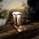 Folding Candle Case Decorative Candle Holder Folding Pocket Candle Case Portable Outdoor Candle Wind Protector for Hiking Travel