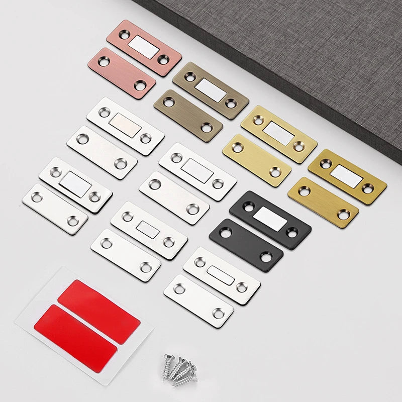 4/2/1Pack Ultra Thin Cabinet Magnetic Catch Adhesive Drawer Magnet Catch Kitchen Closet Door Closing Magnetic Door Catch Closer