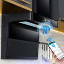 7-shaped household range hood with large suction power, kitchen top and side double suction range hood