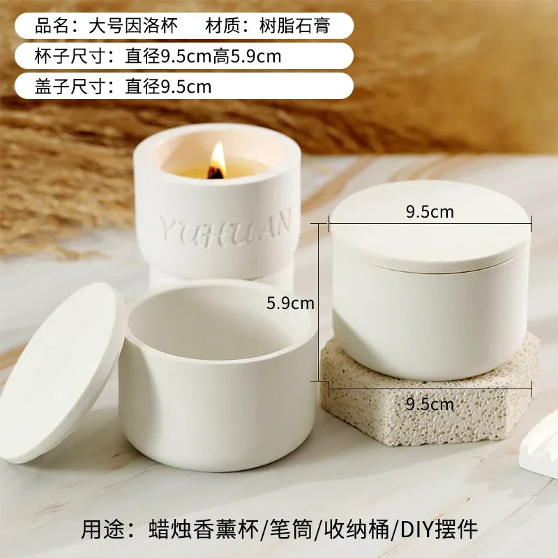 Norway Swedish Aromatherapy Candle Holder Wholesale Resin Ceramic Cup Fragrance Handmade DIY Home Decoration Ornament Wedding