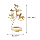 Spinning Candle Holder Thermal Rotating Candlestick Restaurant Wedding Christmas Valentine's Day Thanksgiving Table Decoration