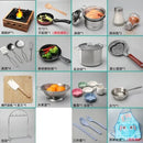 Dollhouse Mini Kitchen Furniture Toys Full Set Models for Doll House Kitchen Furniture Decorative Accessories
