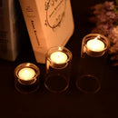 Tealight Glass Candle Holders for wedding centerpiece, versatile, flowers vase,Home Decoration Windowsill & Festival