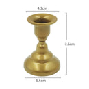 Nordic Retro Candlestick Creative Mini Golden Wrought Iron Geometric Candle Holders Decoration Dual-use Candlestick HomeDecor