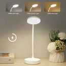 Portable LED Desk Lamp Eye Protection 3 Modes Dimming for Bedroom Bedside USB Plug in Touch College Student Book Readin Lamp