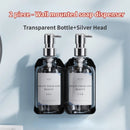 Hotel Wall Mounted Soap Dispenser Set Refillable No Punching Hand Sanitizer Shampoo Conditioner Bottle Holder for Shower Wall