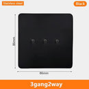 Eu Black Retro Toggle Wall Light Switch belt. Antique Switch socket with USB charging. 220V1gang2way Speed control switch