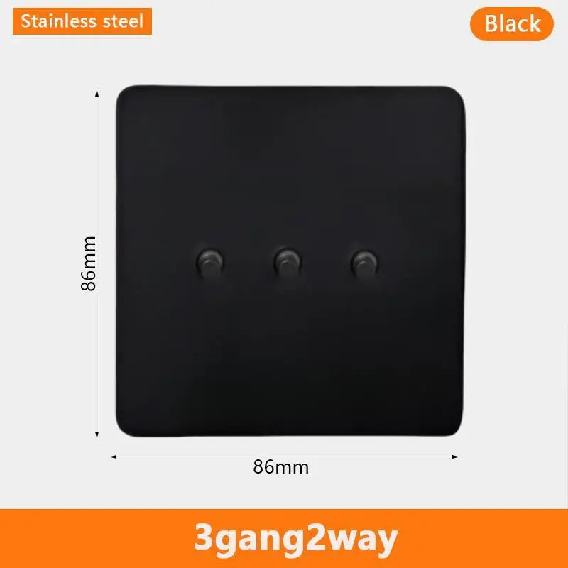 Eu Black Retro Toggle Wall Light Switch belt. Antique Switch socket with USB charging. 220V1gang2way Speed control switch