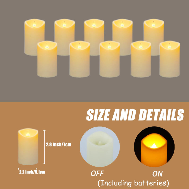 10-160Pcs Flickering Wedding Decor Candles Birthday Flameless Candle Concert LED Candles Battery Operated Electronic Candles