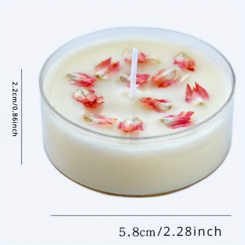 1Pc Mini Natural Plant Scented Nile Garden Aromatic Candle Low Temperature Handmade Candles  Romantic Gifts Home Decoration