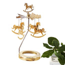 Spinning Candle Holder Thermal Rotating Candlestick Restaurant Wedding Christmas Valentine's Day Thanksgiving Table Decoration