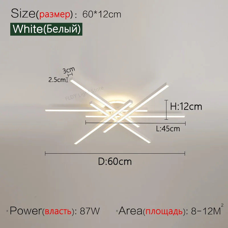 2024 new ceiling lamp Nordic modern LED lamp living room dining room bedroom lights ceiling chandelier