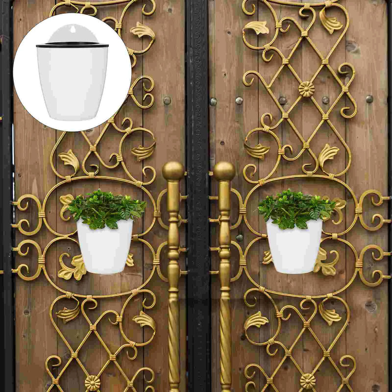 7 Pcs Decorative Planter Outdoor Hanging Pots Flowerpot for Plants Wall Mounted