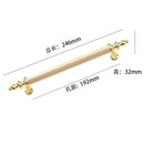 Modern Light Luxury European Wardrobe Cabinet Door Handle Drawer Shoe Cabinet Furniture Hardware Circular Tube Handle