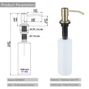 Kitchen Soap Dispensers 500ml Build in Dispenser Soap For Kitchen Bathroom Accessories Stainless Steel Pump Liquid PE Bottle