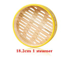 Bamboo wooden Steamer Kitchen Cookware Fish Rice Dim Sum Basket Rice Cooker With Lid food stuffed bun steamer 12” bamboo steamer